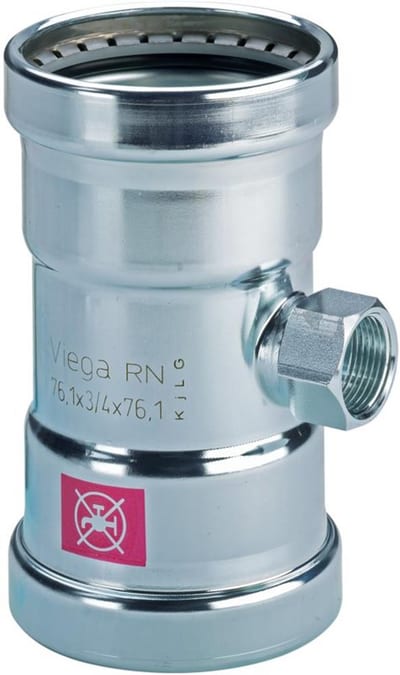 Viega Prestabo T-Piece - 76.1mm, 76.1mm, 3/4"