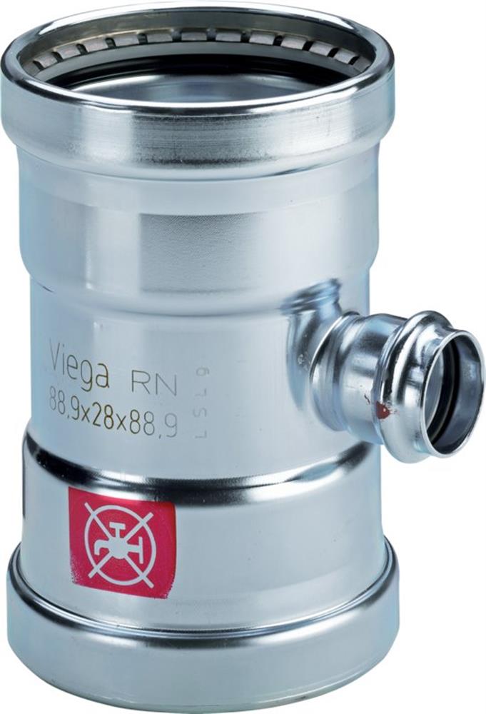 Viega Prestabo T-Piece - 88.9mm, 88.9mm, 88.9mm