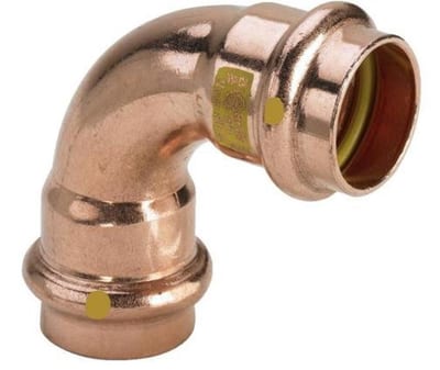 Viega Profipress Gas Bend - 28mm, 28mm, 90°, coupling/coupling