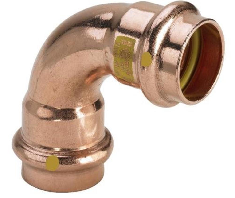 Viega Profipress Gas Bend - 35mm, 35mm, 90°, coupling/coupling