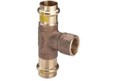 Viega Profipress Gas T-Piece - 15mm, 15mm, 1/2"
