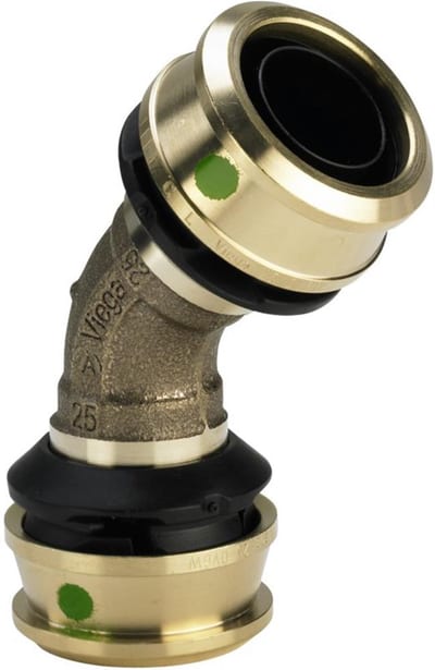 Viega Raxofix Press Bend - 32mm, 32mm, 45°, coupling/coupling