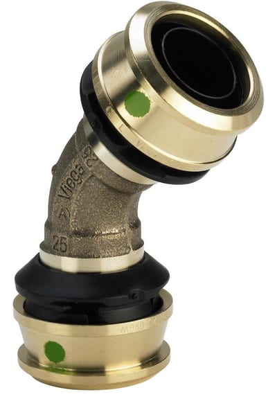 Viega Raxofix Press Bend - 40mm, 40mm, 45°, coupling/coupling