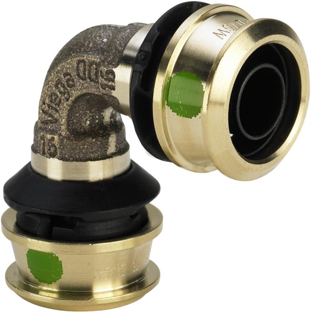 Viega Raxofix Press Bend - 40mm, 40mm, 90°, coupling/coupling