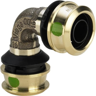 Viega Raxofix Press Bend - 40mm, 40mm, 90°, coupling/coupling