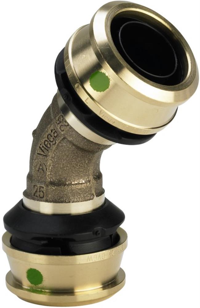 Viega Raxofix Press Bend - 50mm, 50mm, 45°, coupling/coupling