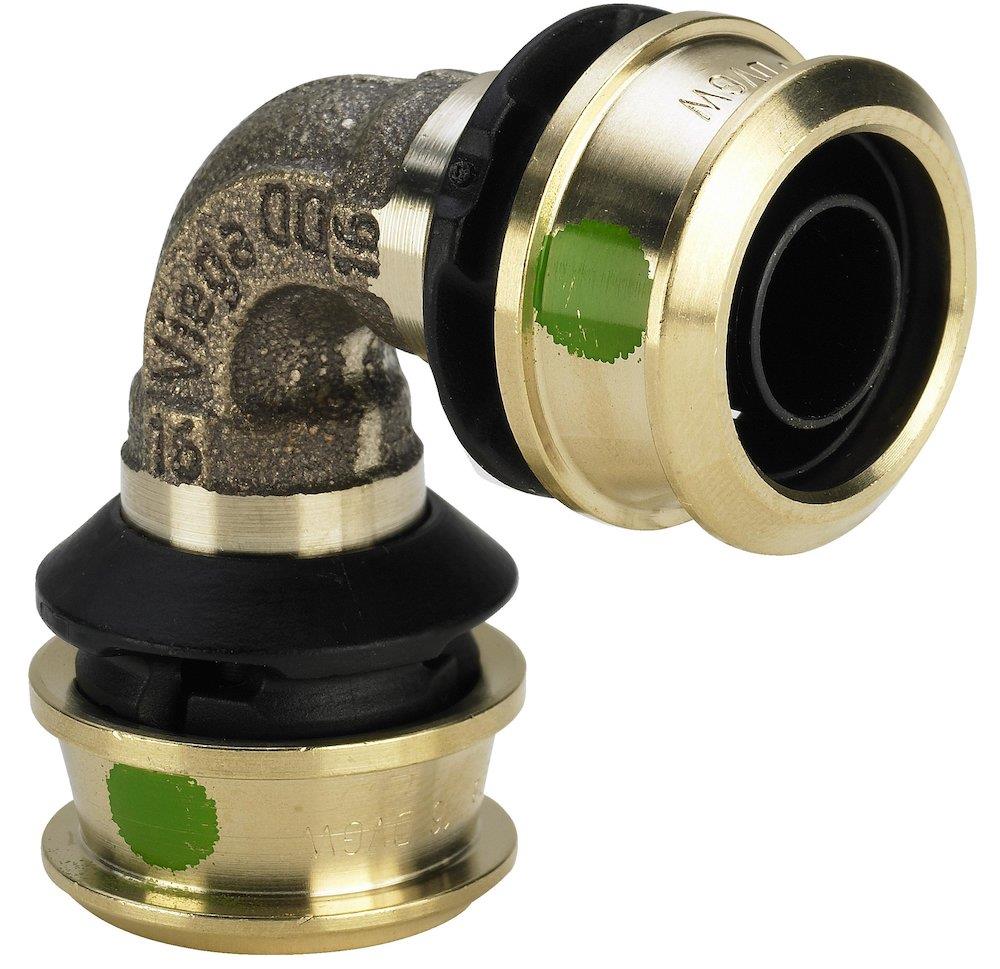 Viega Raxofix Press Bend - 63mm, 63mm, 90°, coupling/coupling