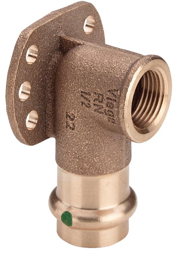 Viega Sanpress Angle valve coupling/coupling - 22mm, 3/4", 90°