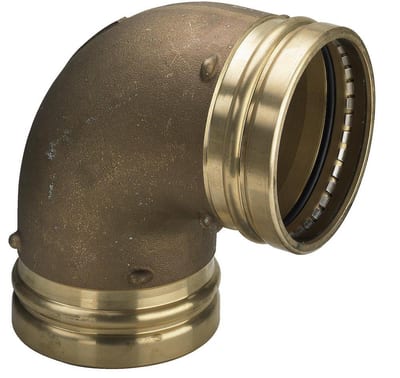 Viega Sanpress Bend - 108mm, 108mm, 90°, coupling/coupling