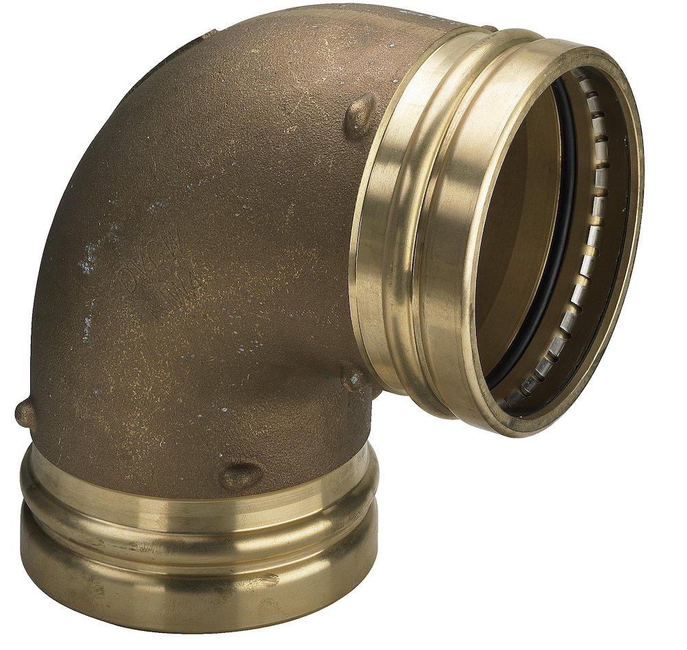 Viega Sanpress Bend - 88.9mm, 88.9mm, 90°, coupling/coupling