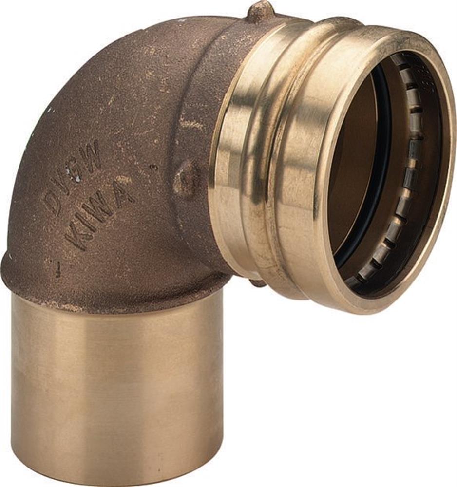 Viega Sanpress Bend - 88.9mm, 88.9mm, 90°, coupling/nipple