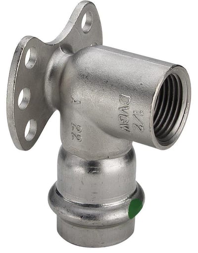 Viega Sanpress Inox Angle valve coupling/coupling - 22mm, 3/4", 90°