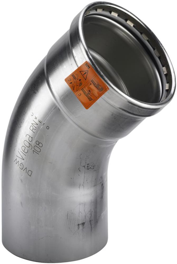 Viega Sanpress Inox Bend - 108mm, 45°