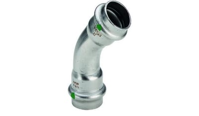 Viega Sanpress Inox Bend - 22mm, 45°