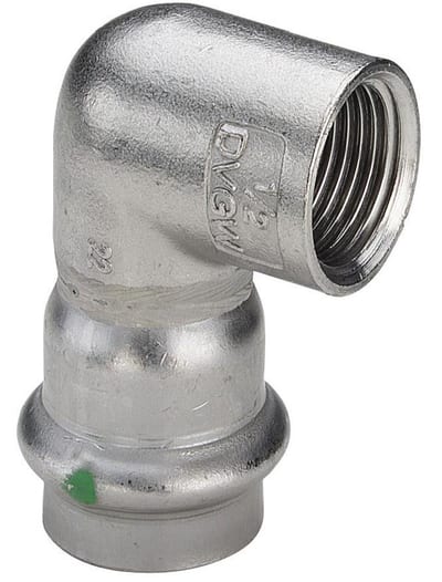 Viega Sanpress Inox Bend coupling/coupling - 15mm, 1/2", 90°