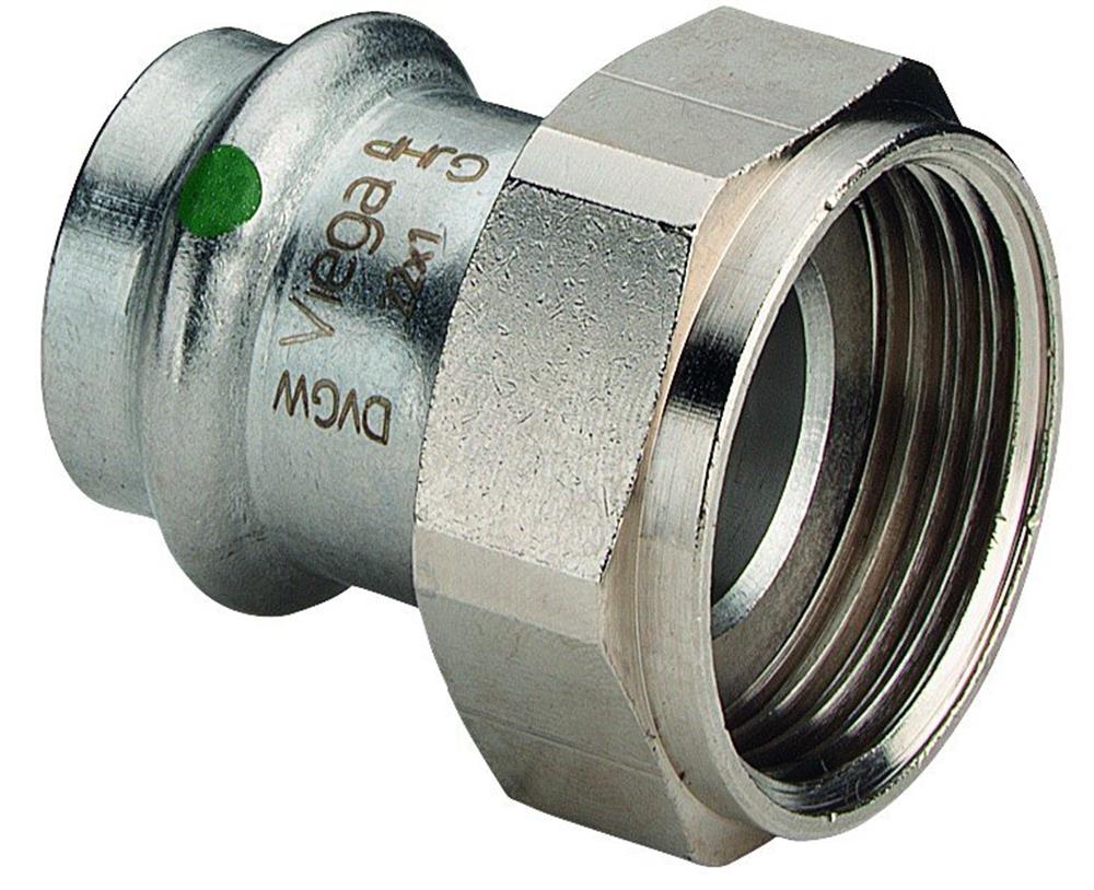 Viega Sanpress Inox Connection Union - 15mm, 1/2"