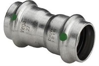 Viega Sanpress Inox Double Socket - 54mm, 54mm