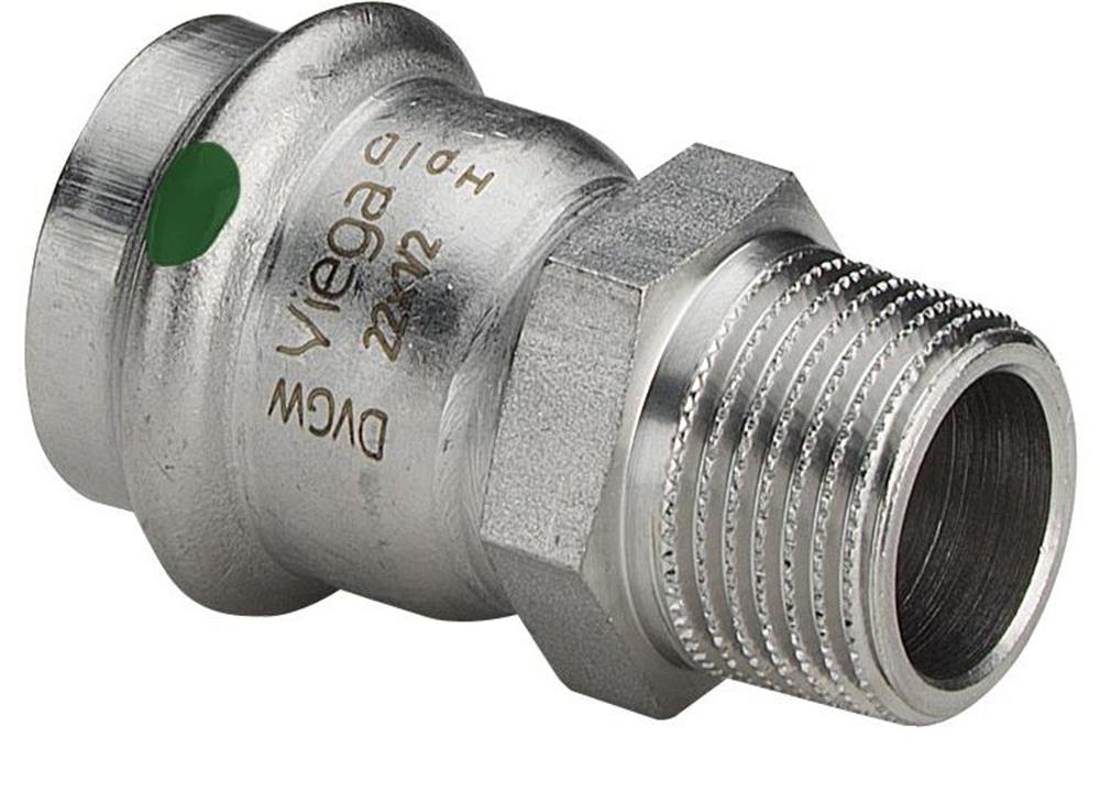 Viega Sanpress Inox Transition Nipple - 76.1mm, 2 1/2"