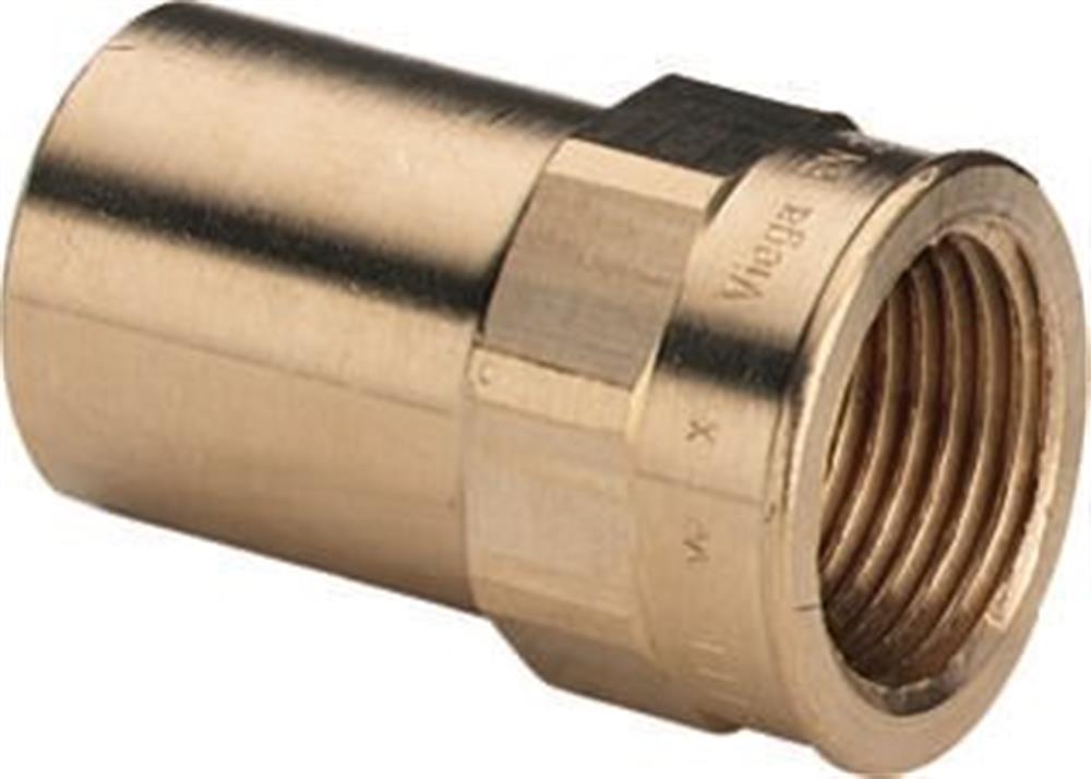 Viega Sanpress Socket - 15mm, 1/2", coupling/nipple
