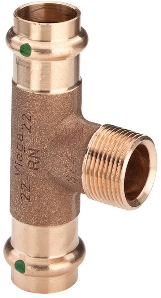 Viega Sanpress T-Piece - 22mm, 22mm, 3/4"