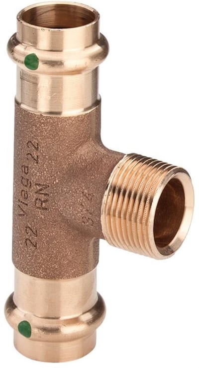 Viega Sanpress T-Piece - 28mm, 28mm, 3/4" 1473263