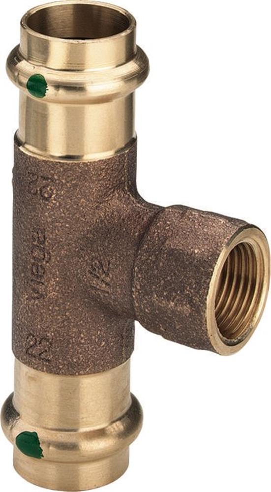 Viega Sanpress T-Piece - 28mm, 28mm, 3/4" 312181