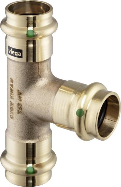 Viega Sanpress T-Piece - 42mm, 42mm, 28mm