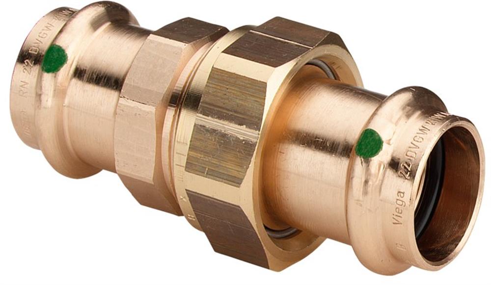 Viega Sanpress Union - 15mm, coupling/coupling