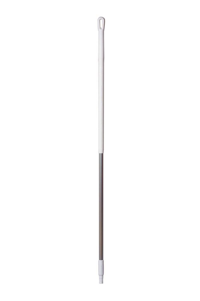 Vikan 29375 Handle with thread white - 1500mm, 31mm, Aluminium