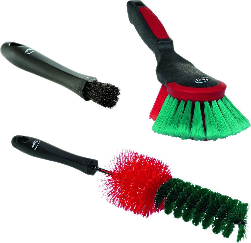 Vikan Car Brush Set 3 brushes