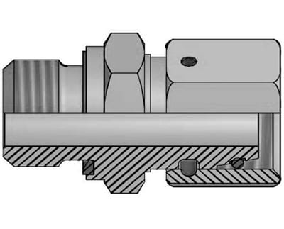 Vitillo AFE Straight Insertion adjustable steel zinc/nickel metric light - 12mm, M16 x 1,5, 315bar