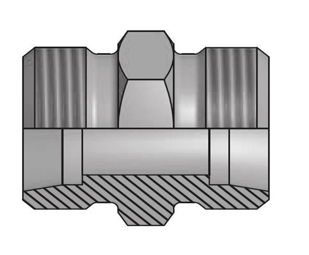 Vitillo AME Reducer Connector steel zinc/nickel light - 22mm, 12mm, 160bar