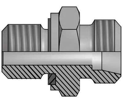 Vitillo AME Straight Insertion steel zinc/nickel metric light - 10mm, M22 x 1,5, 315bar