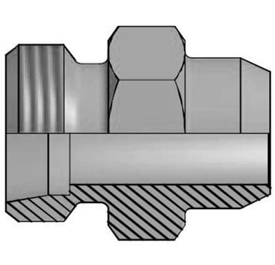 Vitillo AME Straight Weld Fitting steel - 10mm, 315bar