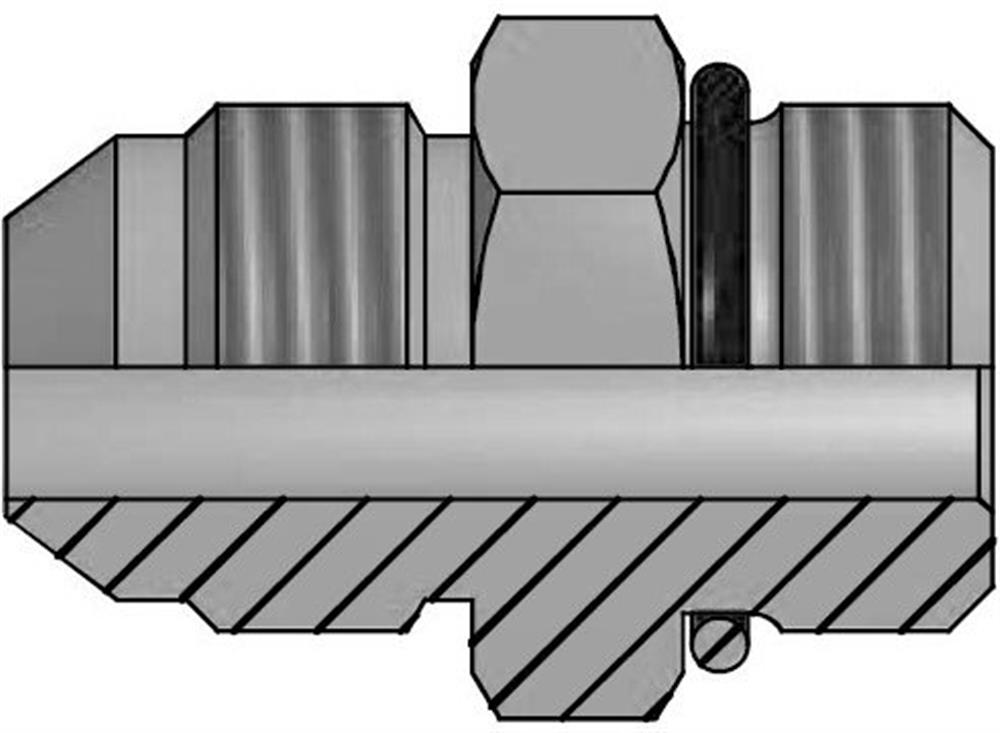 Vitillo AMJ Straight Insertion steel zinc/nickel JIC/UNF - 3/4", 12mm, 310bar
