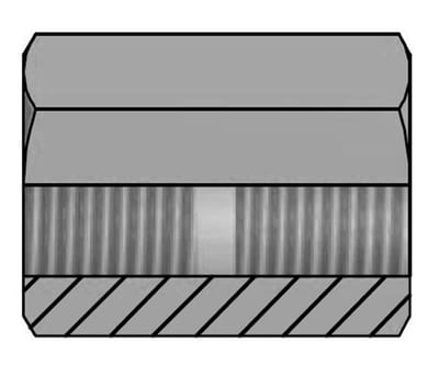 Vitillo APFFG Socket steel zinc/nickel BSPP coupling - 3/4", 3/4"