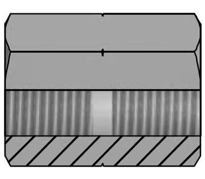Vitillo APFFM Socket steel zinc/nickel metric coupling - M14 x 1,5