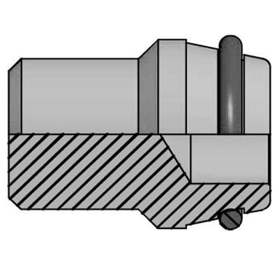 Vitillo ATFG Blind Plug insert steel zinc/nickel light - 35mm, 160bar