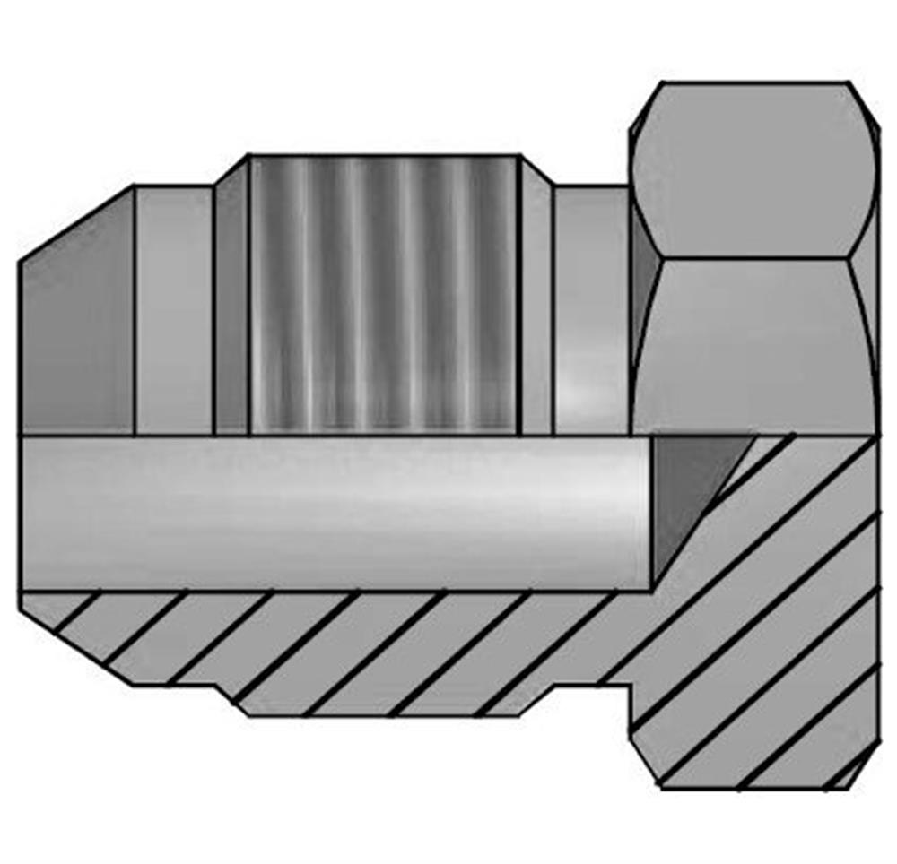 Vitillo ATM End Cap steel zinc/nickel - 25mm, 210bar
