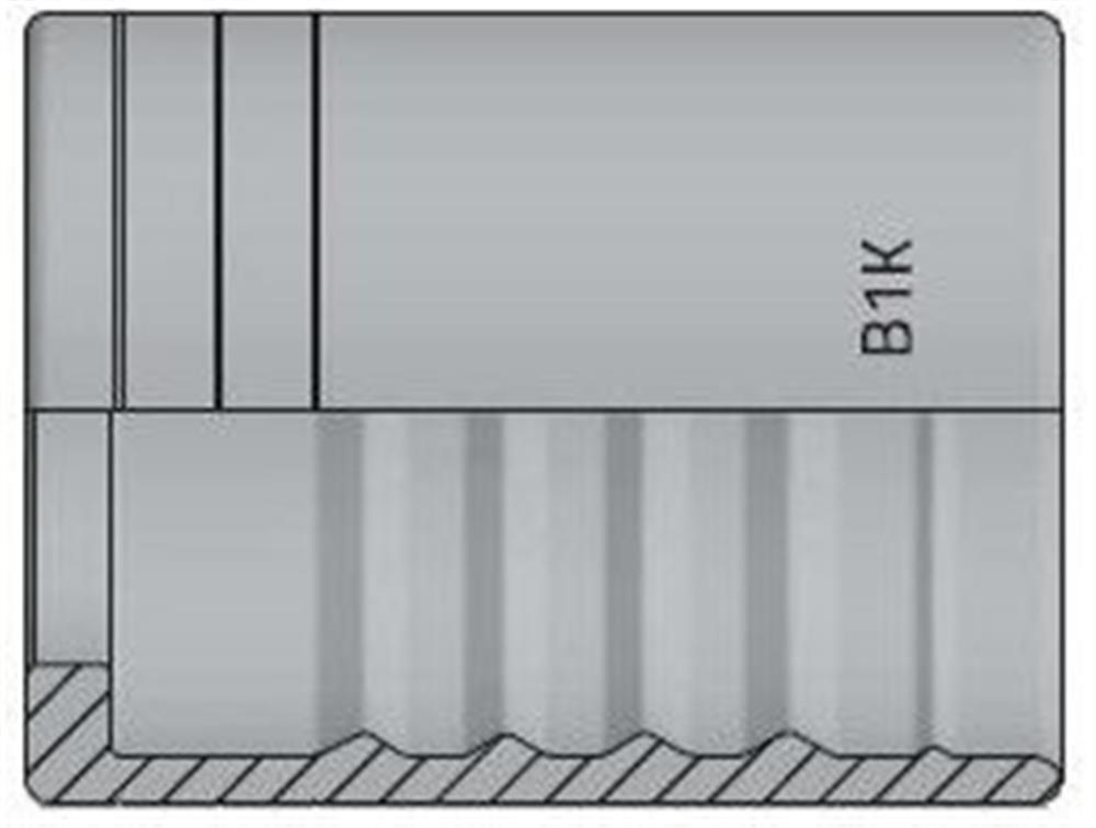 Vitillo B1K Cap steel zinc/nickel - 3/4", 1SC, SLIM, R17, R7, R6 1TE, 2TE