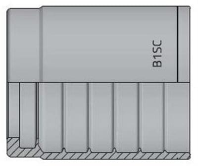 Vitillo B1SC Cap steel zinc/nickel - 3/4", 1SN, 1SC, 2SC, Tekno 1SC