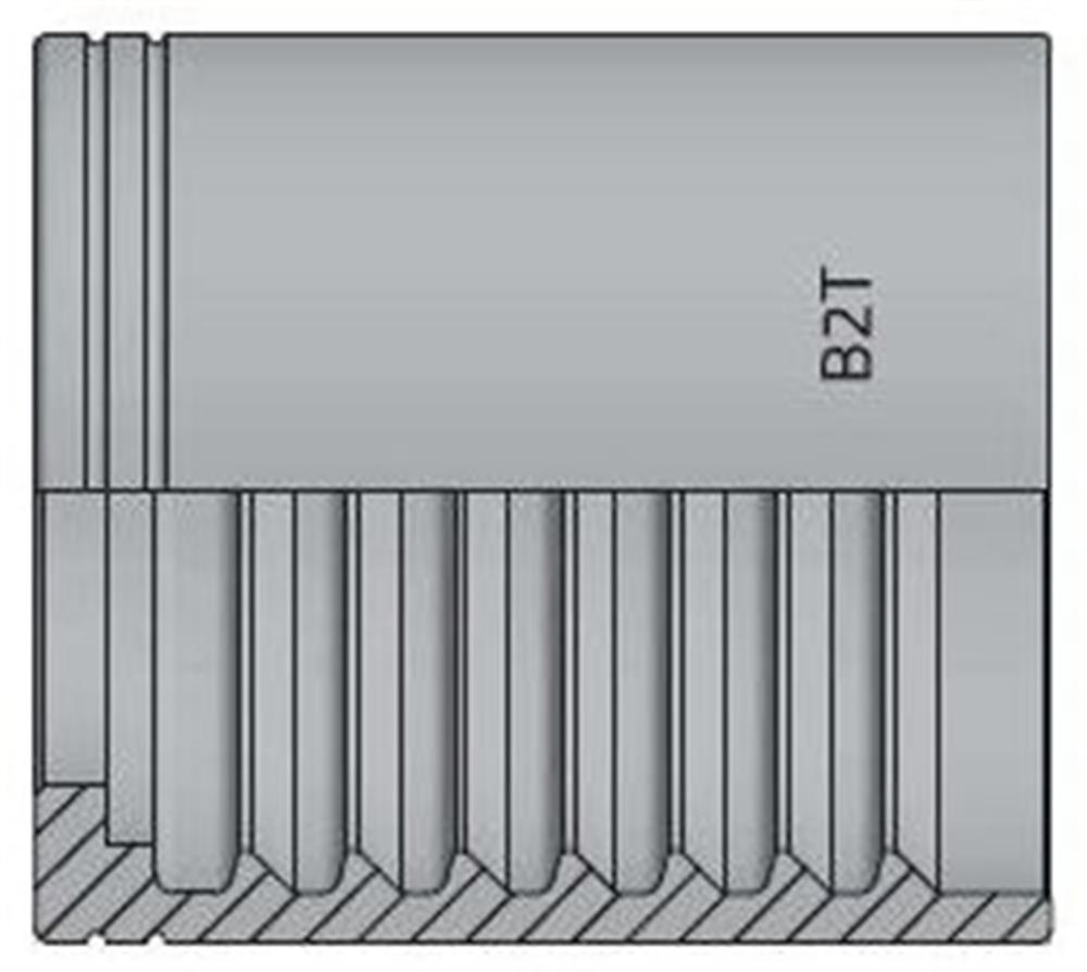 Vitillo B1T Cap steel zinc/nickel - 1 1/2", 1SN, R1AT