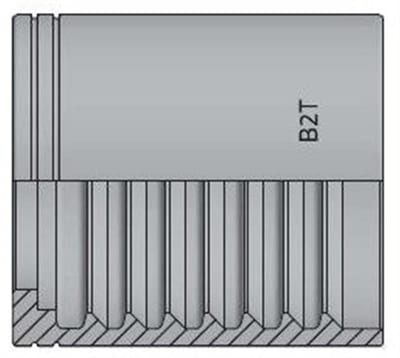 Vitillo B2T Cap steel zinc/nickel - 1", 2SN, R2AT