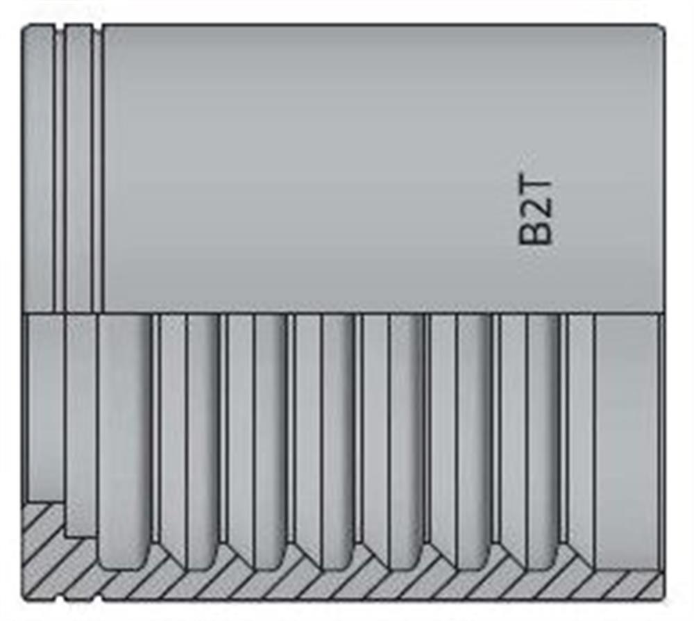 Vitillo B2T Cap steel zinc/nickel - 3/16", 2SN, R2AT