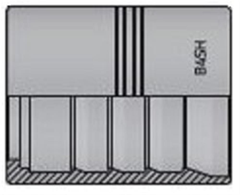 Vitillo B4SH Cap steel zinc/nickel - 2", 4SH