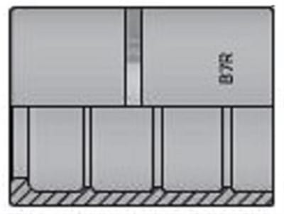 Vitillo B7R Cap steel zinc/nickel - 5/8", R7, MTH1, R6