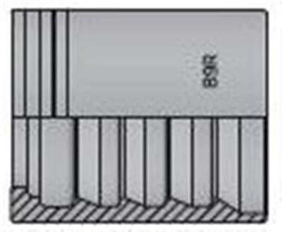 Vitillo B9R Cap steel zinc/nickel - 3/8", R9R, 4SP