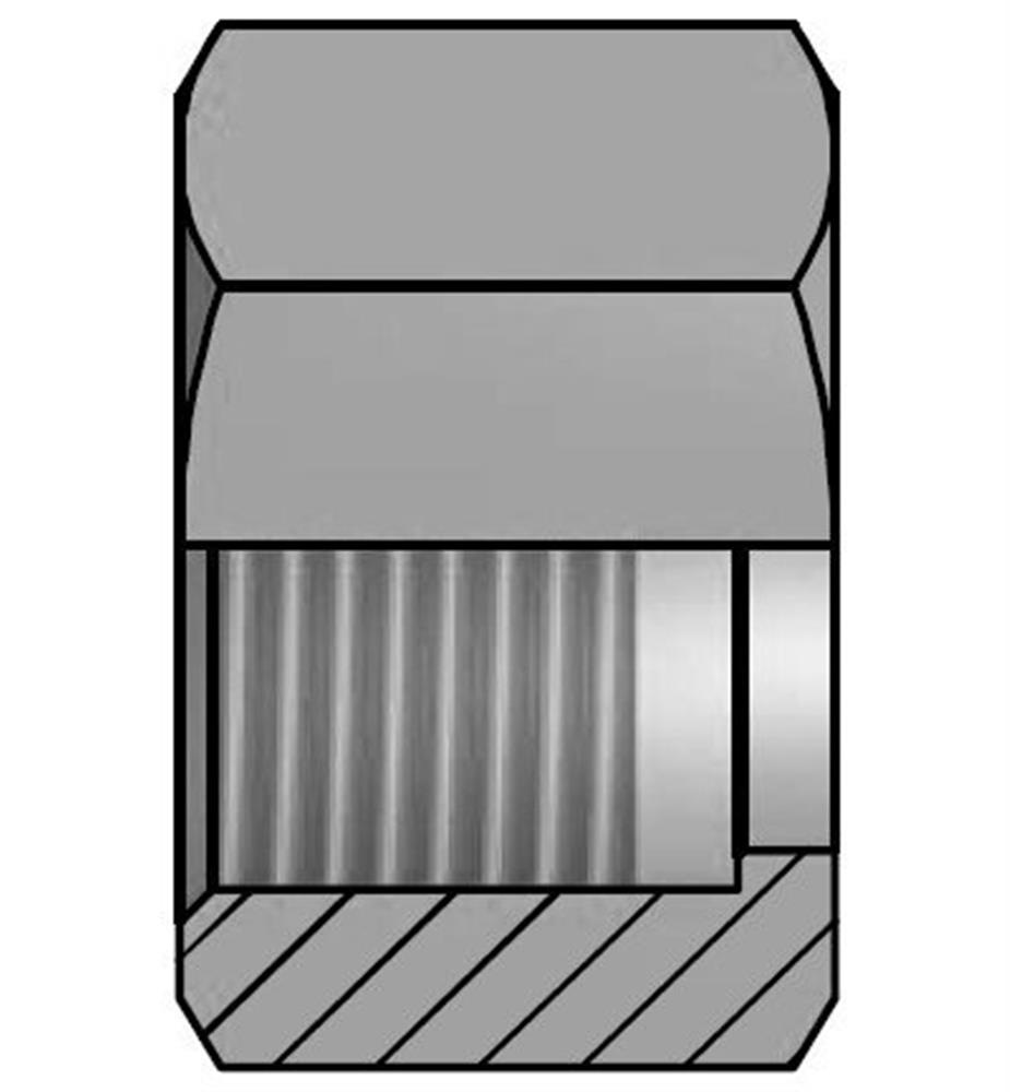 Vitillo DBJ Flared Nut steel zinc/nickel JIC - 30mm, 170bar