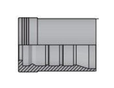 Vitillo KB4SH Cap steel zinc/nickel - 1 1/4", 4SH