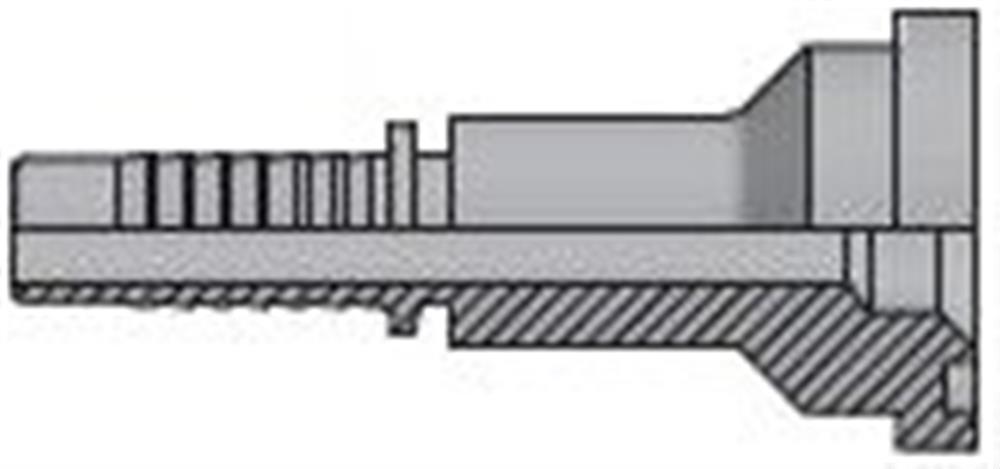Vitillo SFL Crimp Fitting flange steel zinc/nickel - 3/4", 1/2", 3000psi